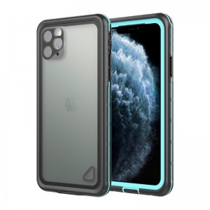 Az iphone11 legkedvezőbb vízálló iPhone 11-es eset, az iphone11 wdustoof puch for iphone (blue), átlátszó hátlappal