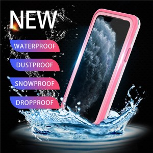 Apple iphone 11 pro vízálló 100 vízálló telefonfülke iphone 11 pro vízálló puch (rózsaszín) szilárd hátlappal