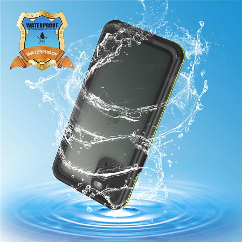Víz alatti telefon tok vízálló tartó iphone 11 pro vízálló tok (fekete) átlátszó hátlapkal