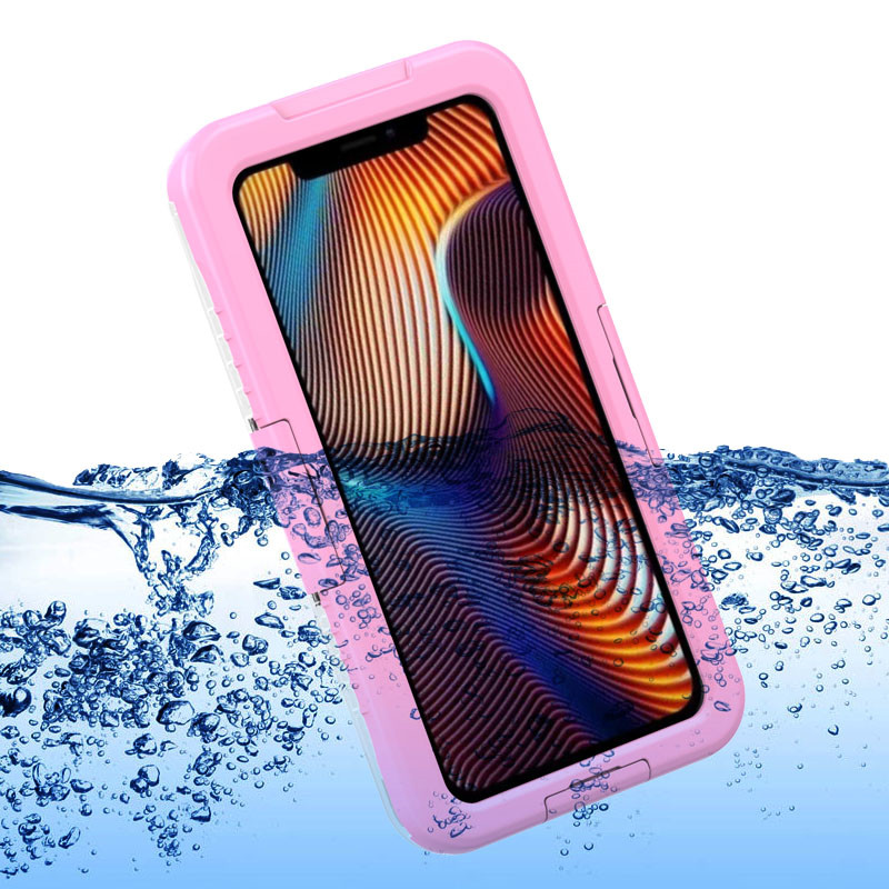 Olcsó iphone XR-eset életálló whare víz alatti iphone-os vízálló táska vásárlása telefon és pénztárca számára (Pink)